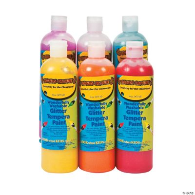 Glitter Washable Tempera Paint, Craft Paint, Craft Supplies, Craft