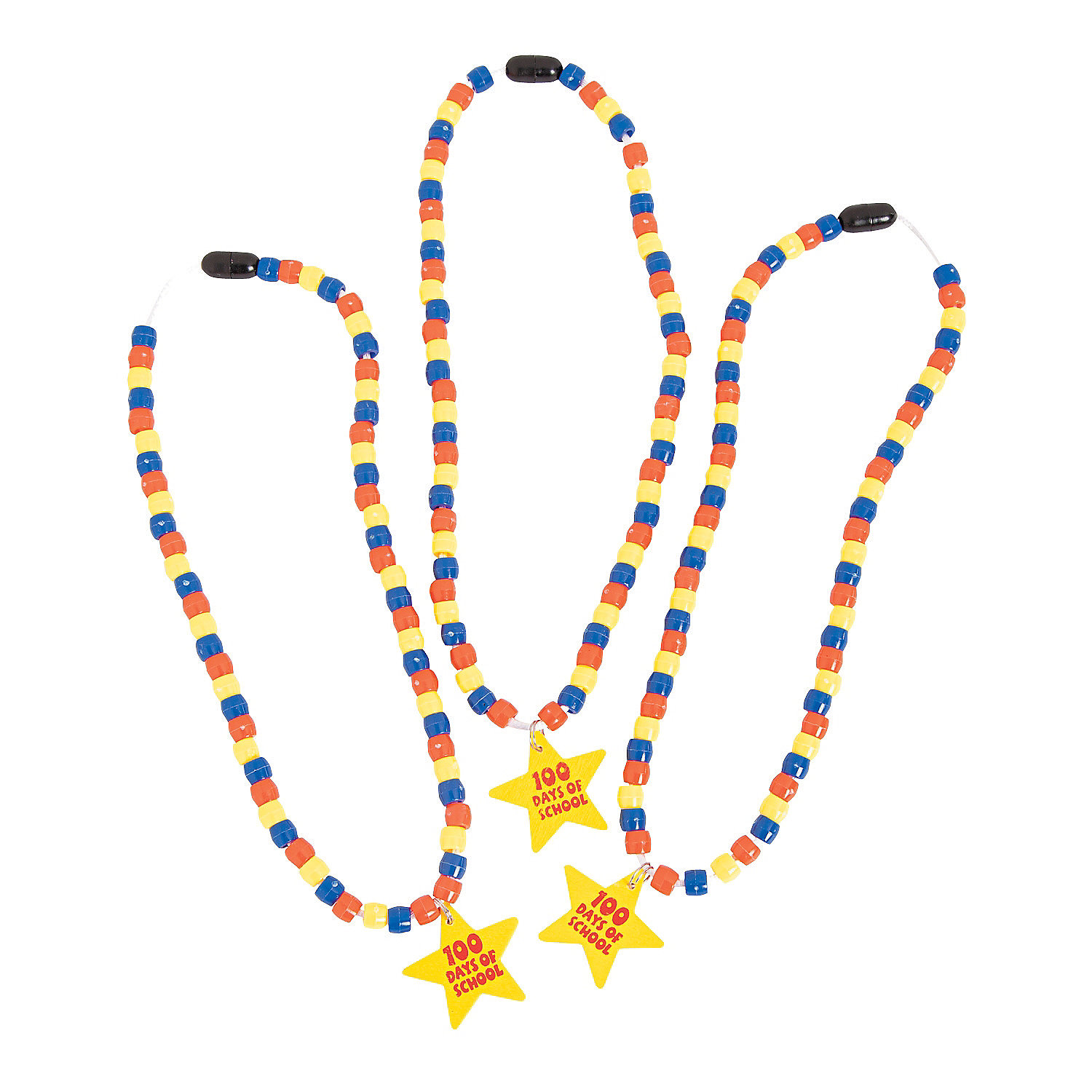 100th Day of School Necklaces with Charm Oriental Trading