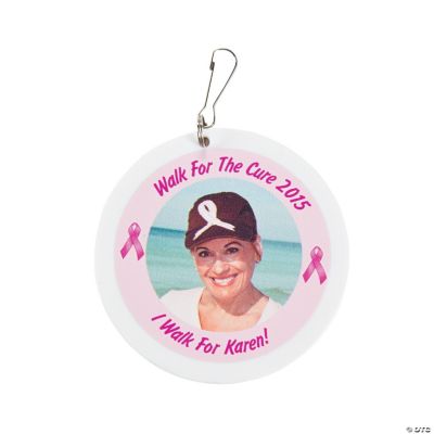 Pink Ribbon Custom Photo Charms