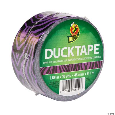 Purple Zebra Print Duck Tape® Duct Tape Oriental Trading