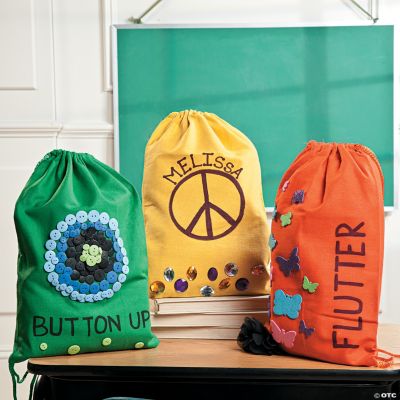 Decorated Neon Backpacks