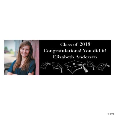 Small Black Graduation Banner