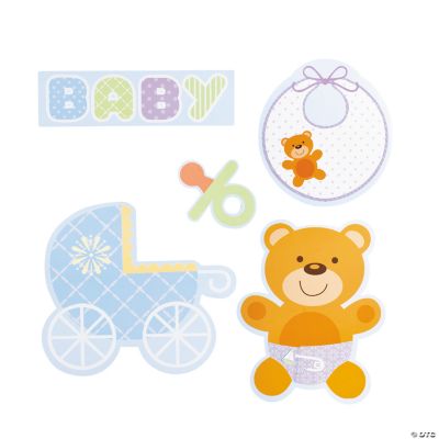 Teddy Baby Blue Cutouts