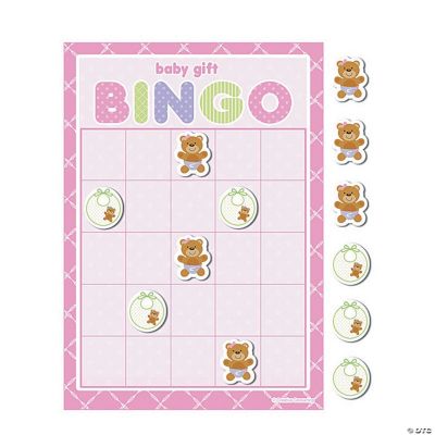 Teddy Baby Pink Bingo Game