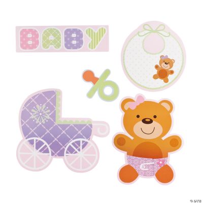 Teddy Baby Pink Cutouts
