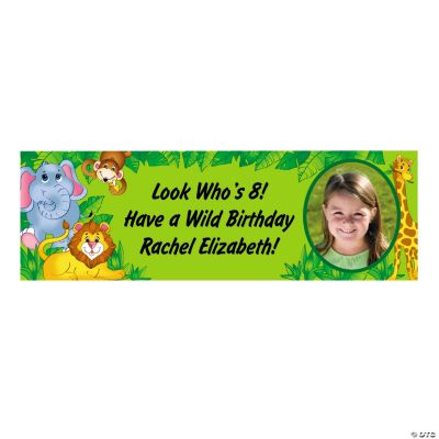 Small Zoo Animal Custom Photo Banner