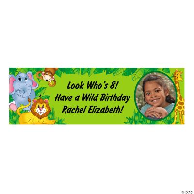 Medium Zoo Animal Custom Photo Banner