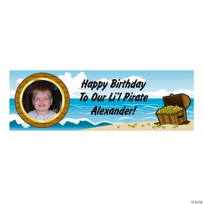 Small Pirate Custom Photo Banner
