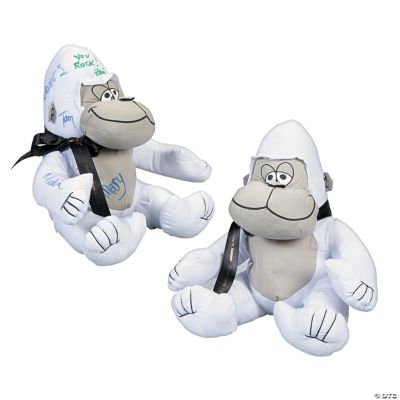 Personalized Plush Autograph Gorilla With Ribbon