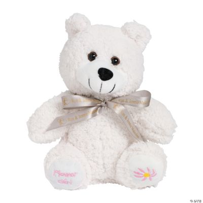 Personalized Plush “Flower Girl” Bear With Ribbon