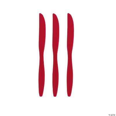 Solid Color Plastic Knives