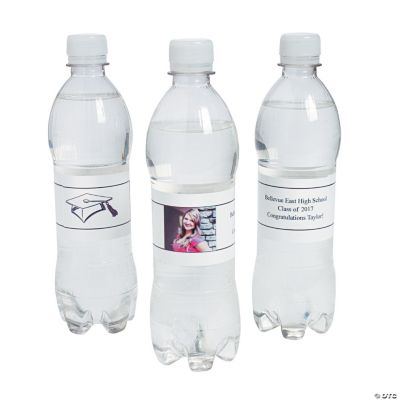 Custom Photo Class Of Water Bottle Labels - White