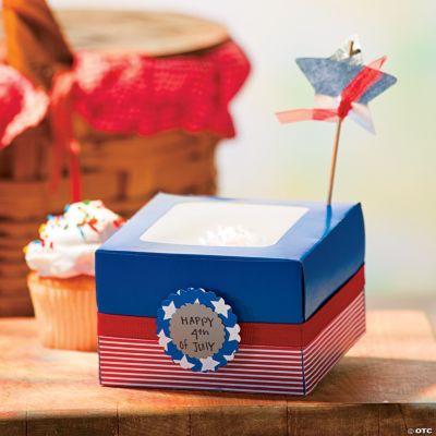Patriotic Cupcake Boxes