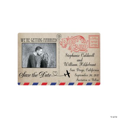 Custom Photo Postcard “Save The Date” Magnets
