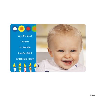 Personalized Boy Birthday Photo Magnet