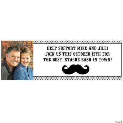 Small Mustache Custom Photo Banner