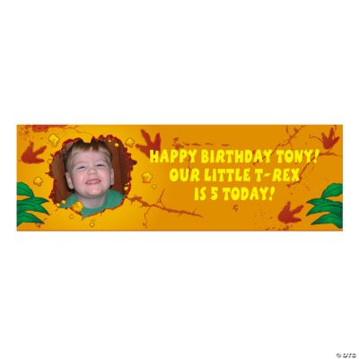 Dino-Mite Medium Custom Photo Banner