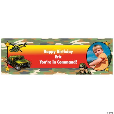 Medium Camouflage Custom Photo Banner