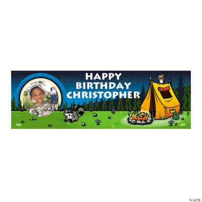 Medium Camp Adventure Custom Photo Banner