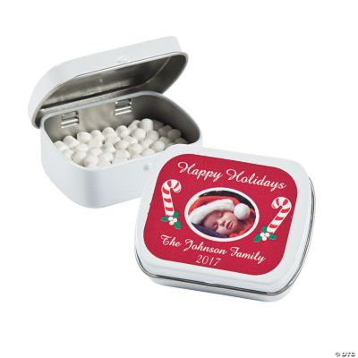 Personalized Christmas Custom Photo Mint Tins