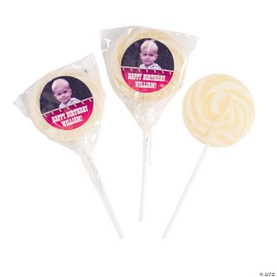 1st Birthday Cowboy Custom Photo Swirl Pops
