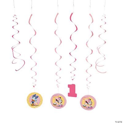 Minnie Mouse 1st Birthday Swirls