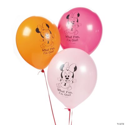 Minnie Mouse’s 1st Birthday Latex Balloons