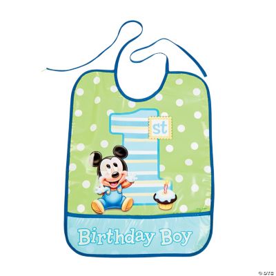Mickey Mouse’s 1st Birthday Bib