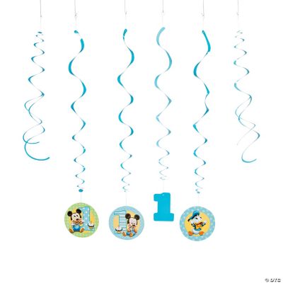 Mickey Mouse’s 1st Birthday Swirl Decorations