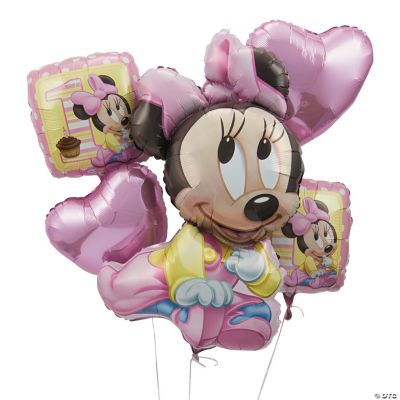 Minnie Mouse 1st Birthday Mylar Balloon Bouquet