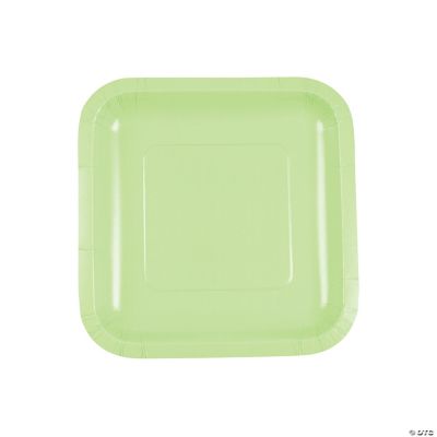 Pistachio Square Dessert Plates