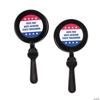 Personalized Red, White & Blue Clappers