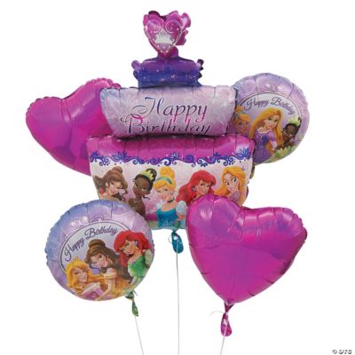 Princess Birthday Mylar Balloon Bouquet