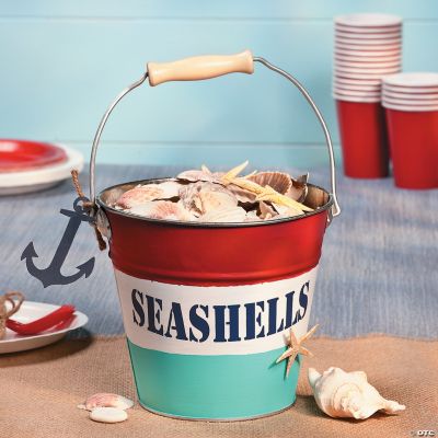“Seashells” Tin Pail