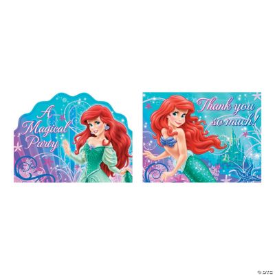 Little Mermaid Sparkle Invite/Thank You Cards