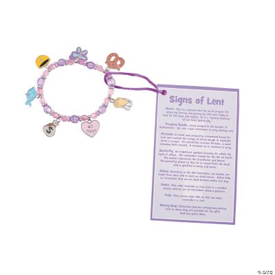 Signs Of Lent Bracelet Craft Kit - Oriental Trading