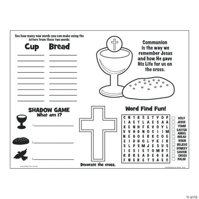 Free Printable First Holy Communion Preparation Worksheets Printable