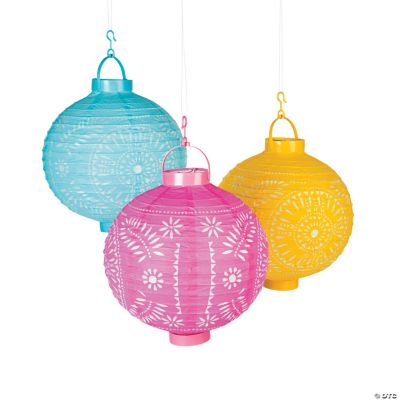 LightUp Fiesta Cutout Paper Lanterns Oriental Trading