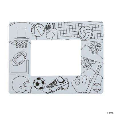 Color Your Own Sports Picture Frames Oriental Trading