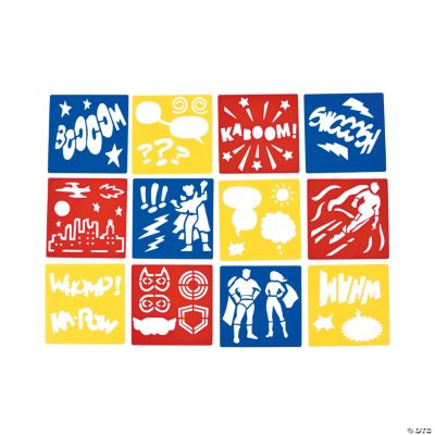Superhero Stencils