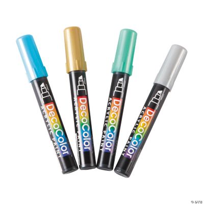 DecoColor™ Metallic Acrylic Paint Markers Oriental Trading