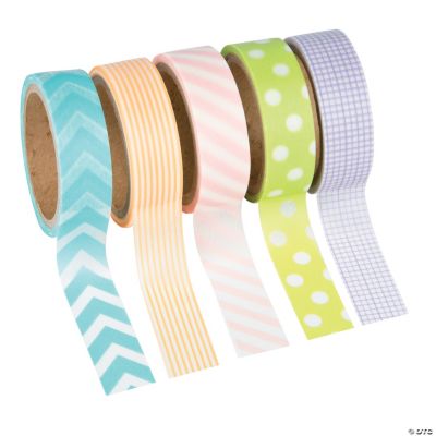 Pastel Patterned Washi Tape Set
