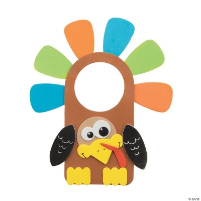 Turkey Doorknob Hanger Craft Kit, Doorknob Hanger Crafts, Crafts for
