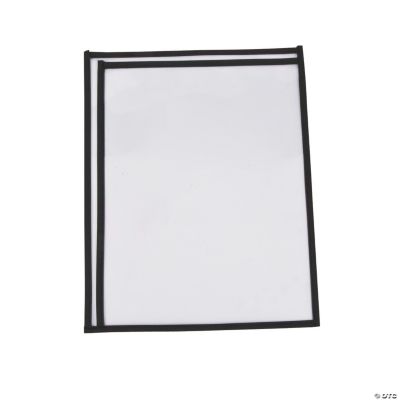 Black SideLoading Dry Erase Sleeves Oriental Trading