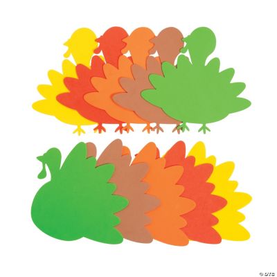 Jumbo Turkey Shapes, Foam Shapes, Craft Supplies, Craft & Hobby