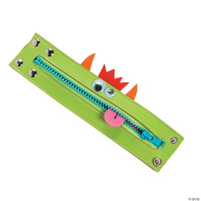 Zipper Monster Cuff Bracelet Craft Kit, Jewelry Crafts, Crafts for Kids
