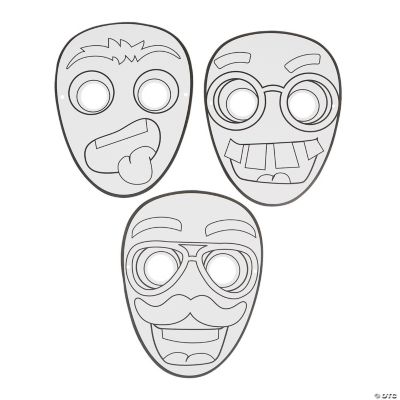 Color Your Own Funny Face Masks - Discontinued