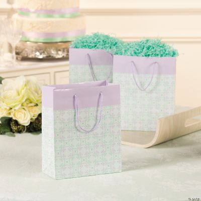 Medium Lilac & Mint Green Gift Bags, Gift Bags & Gift Tags, Gift Bags