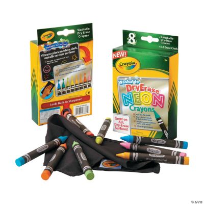 8Color Crayola® Neon Dry Erase Crayons