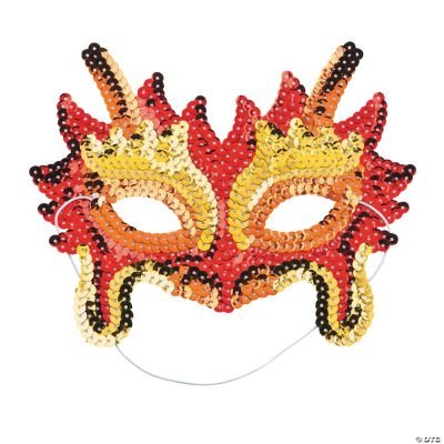 Sequin Chinese Dragon Masks - Discontinued